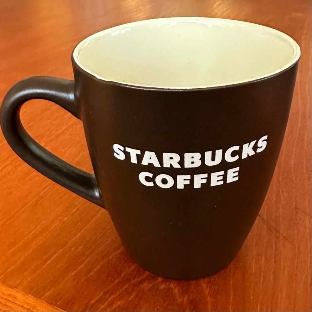Starbucks Coffee Mug, Retro Matte Brown, Vintage 2010